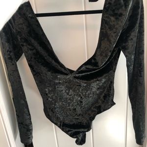 Deep V cut bodysuit from Victoria’s Secret